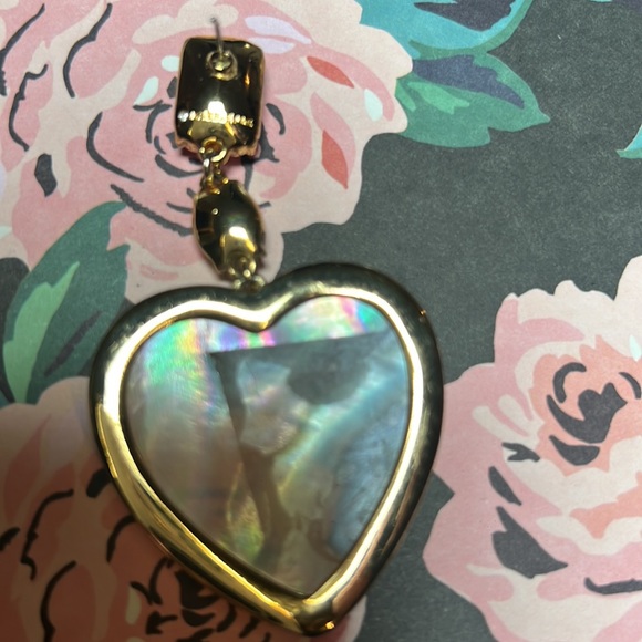 BaubleBar Amaya Heart Drop Earrings - Picture 3 of 4